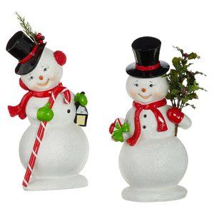 Glittered Retro Inspired Snowman NWT